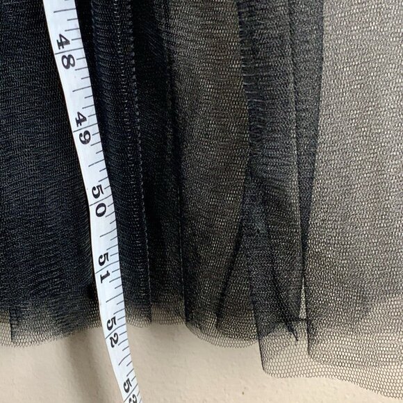 Rebecca Taylor Tulle Sleeveless Midi Dress In Black Size 10 $495 Retail - Picture 11 of 14